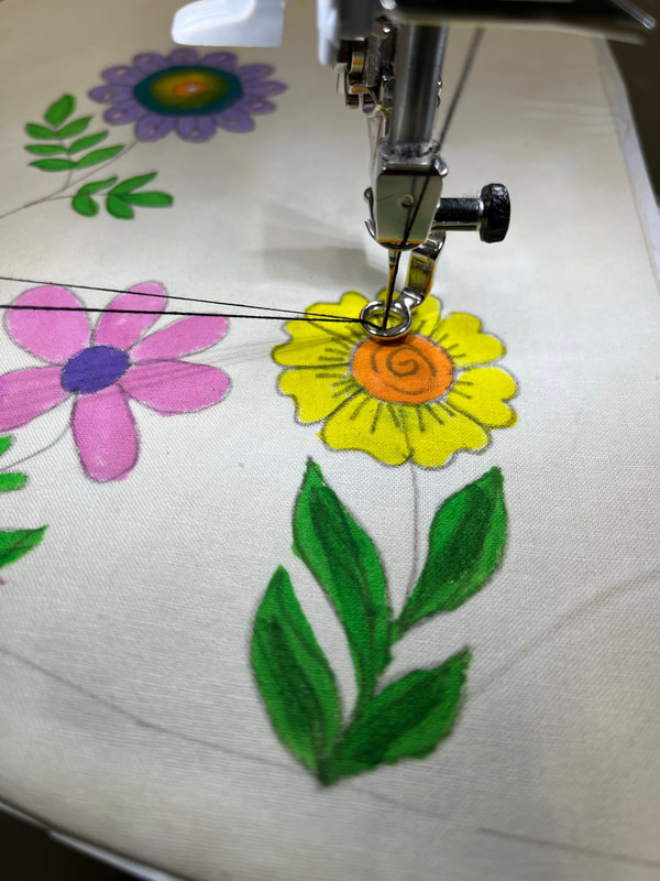 Getting creative with Mont Marte fabric paints and a lampshade - Part 2 -  QUILTsocial